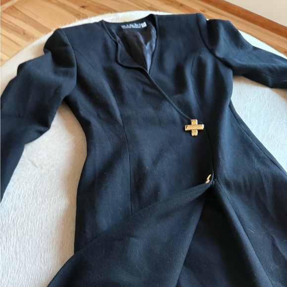 Bicci by Florine Wachter Elegant Black Midi Dress- long sleeve- ssshhh luxury - Picture 2 of 11